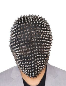 Full Head Silver Spikes Mask TikTok