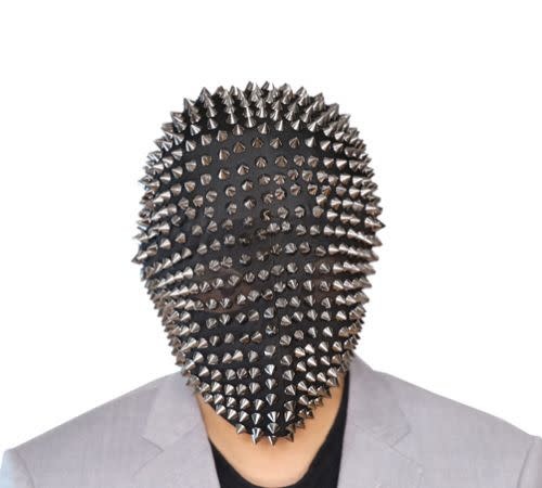 Full Head Silver Spikes Mask TikTok