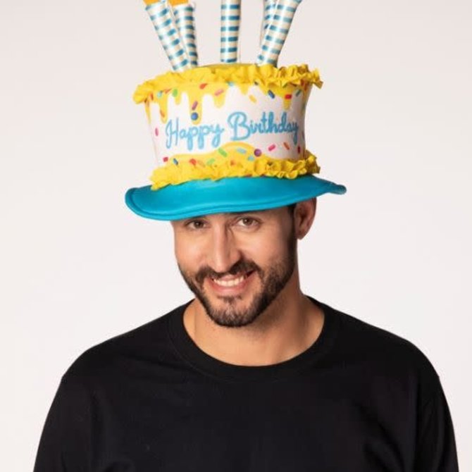 Yellow Birthday Cake Hat