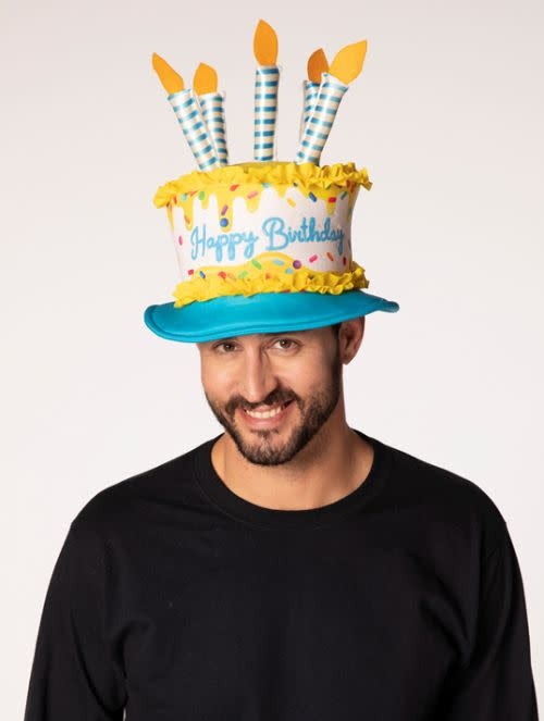 Yellow Birthday Cake Hat