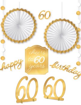 Golden Age Birthday 60th Room Decoration Kit