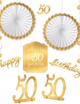 Golden Age Birthday 50th Room Decoration Kit