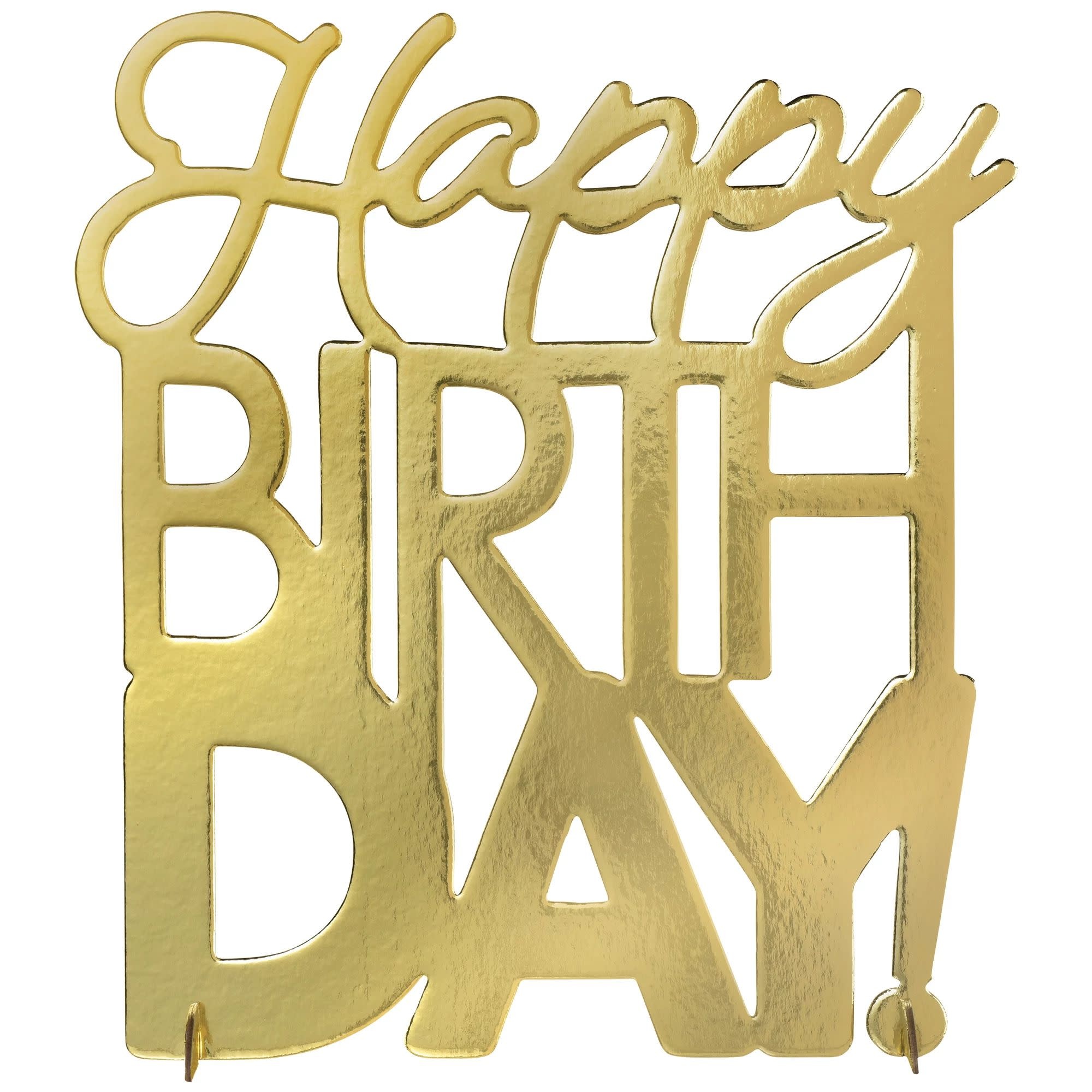 Golden Age Birthday Foil Centerpiece
