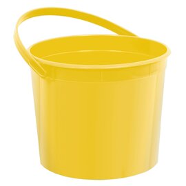 Yellow Sunshine Plastic Bucket w/Handle