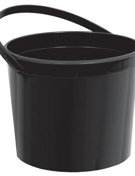 Black Plastic Bucket w/ Handle