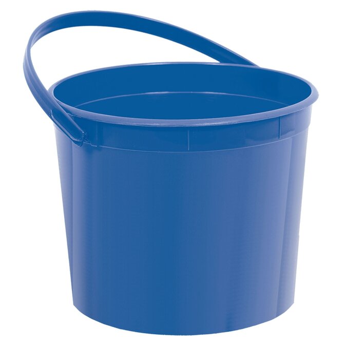 Royal Blue Plastic Bucket w/ Handle