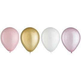 Pastel Pink 5" Latex Balloon Assortment -25ct