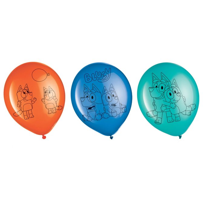 Bluey Latex Balloons -6ct