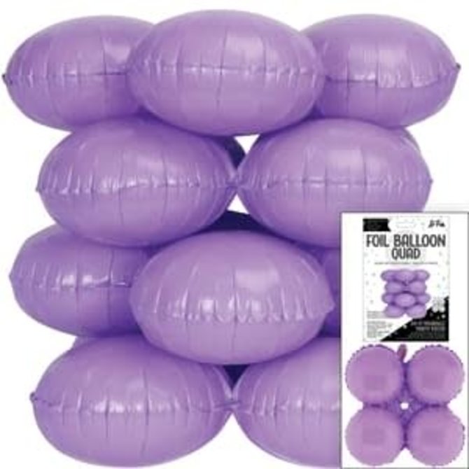 17" Macaron Lavender Quad - 4ct