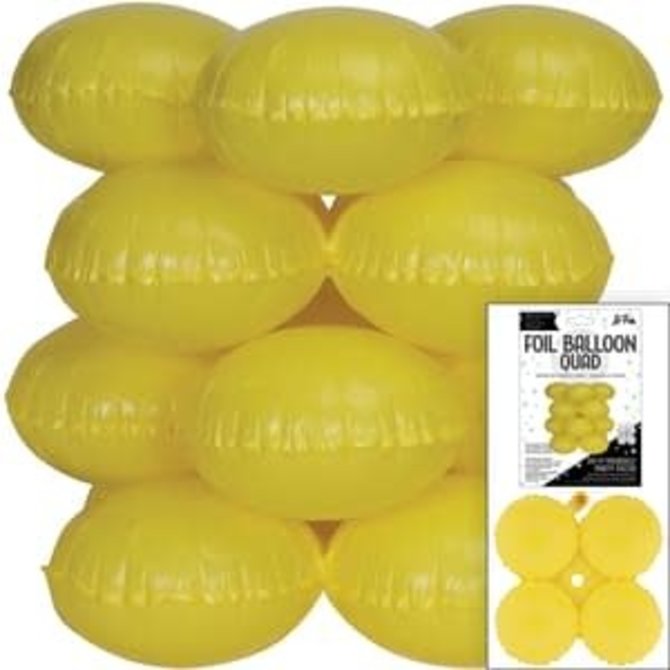 17" Macaron Yellow Quad - 4ct