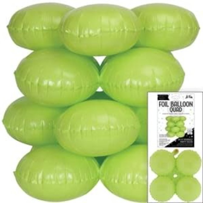 17" Macaron Lime Green Quad - 4ct