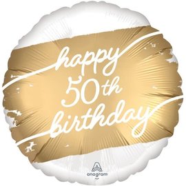 Golden Age 50 Foil Balloon, 18"