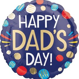 Happy Dads Day Foil Balloon, 17"