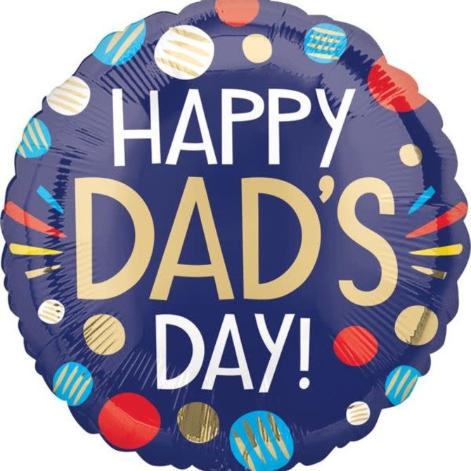 Happy Dads Day Foil Balloon, 17"