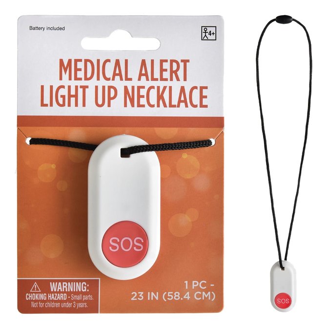 Medical Alert Light Up Necklace