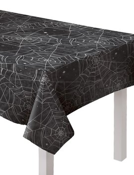 Spider Web Flannel-Backed Vinyl Table Cover