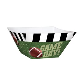 Football Square Paper Bowls - 3 Pack