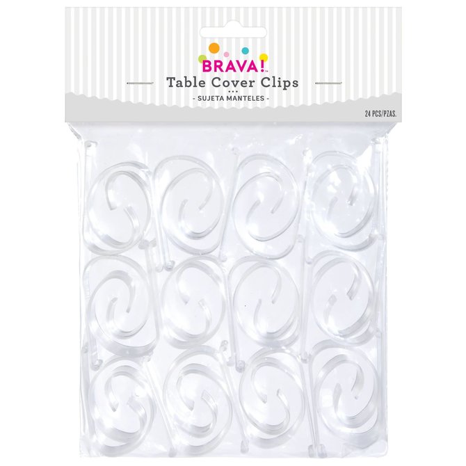 Plastic Table Clips, 24ct