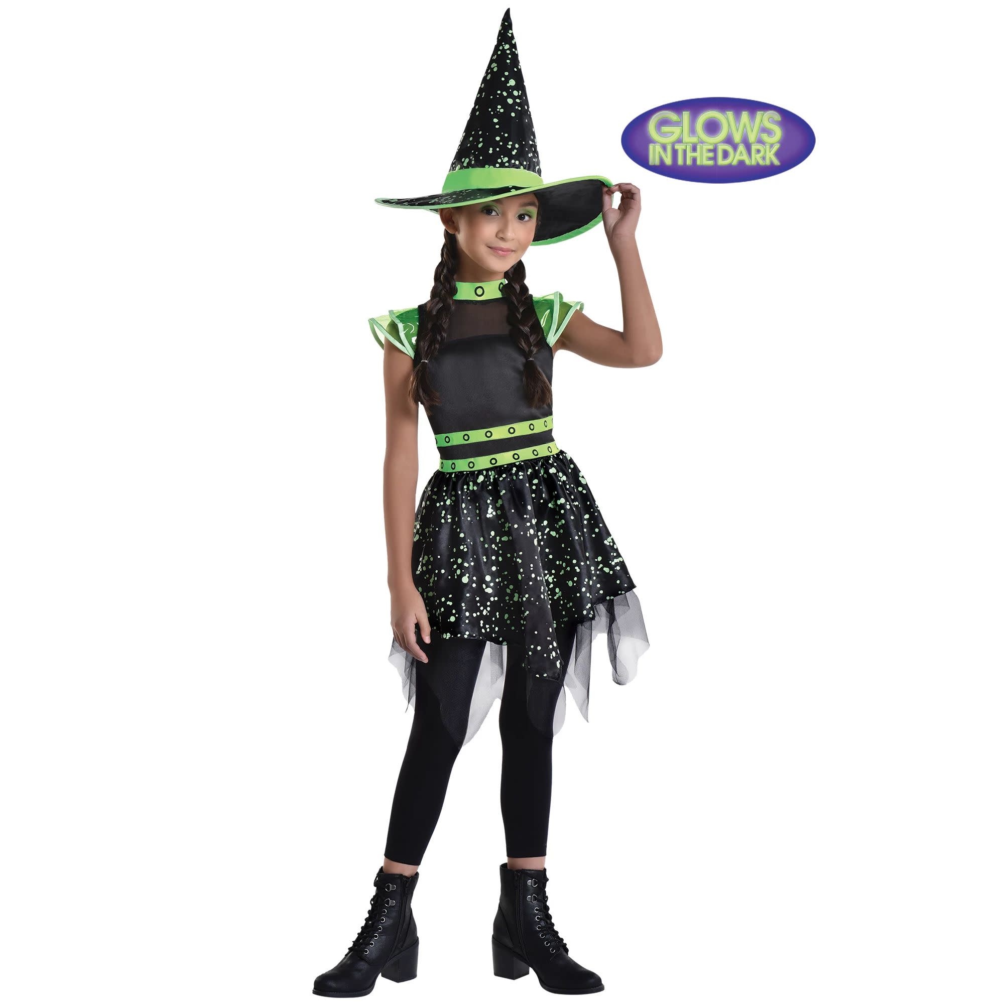 Girls Glow In The Dark Midnight Mischieft Witch (#466)