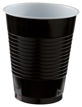 18 oz. Plastic Cups, High Ct. - Black 50ct