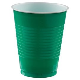 18 oz. Plastic Cups, High Ct. - Festive Green 50ct