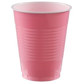 18 oz. Plastic Cups, High Ct. - New Pink 50ct