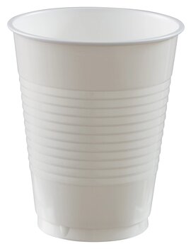 18 oz. Plastic Cups, High Ct. - Frosty White 50ct