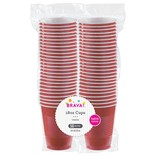 18 oz. Plastic Cups, High Ct. - Apple Red 50ct