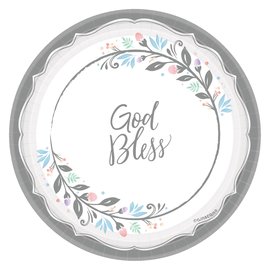 Holy Day Round Plates, 7" -18ct