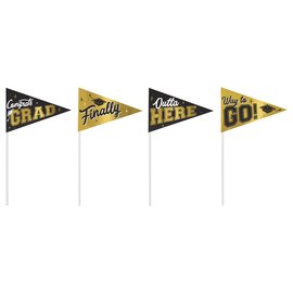 Graduation Small Pennants -4ct