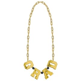 Grad Deluxe Bead Necklace - Black, Silver, Gold