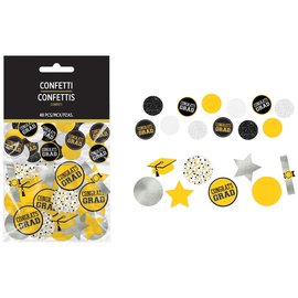 Grad Giant Confetti - Yellow