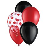 Latex Balloon Color Mix Pack - Red  15ct