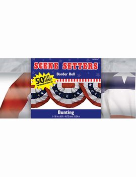 Scene Setters® Patriotic Bunting Border Roll