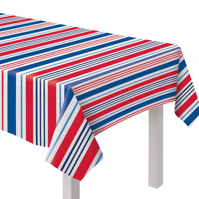 Patriotic Fabric Tablecover, 60" x 84"