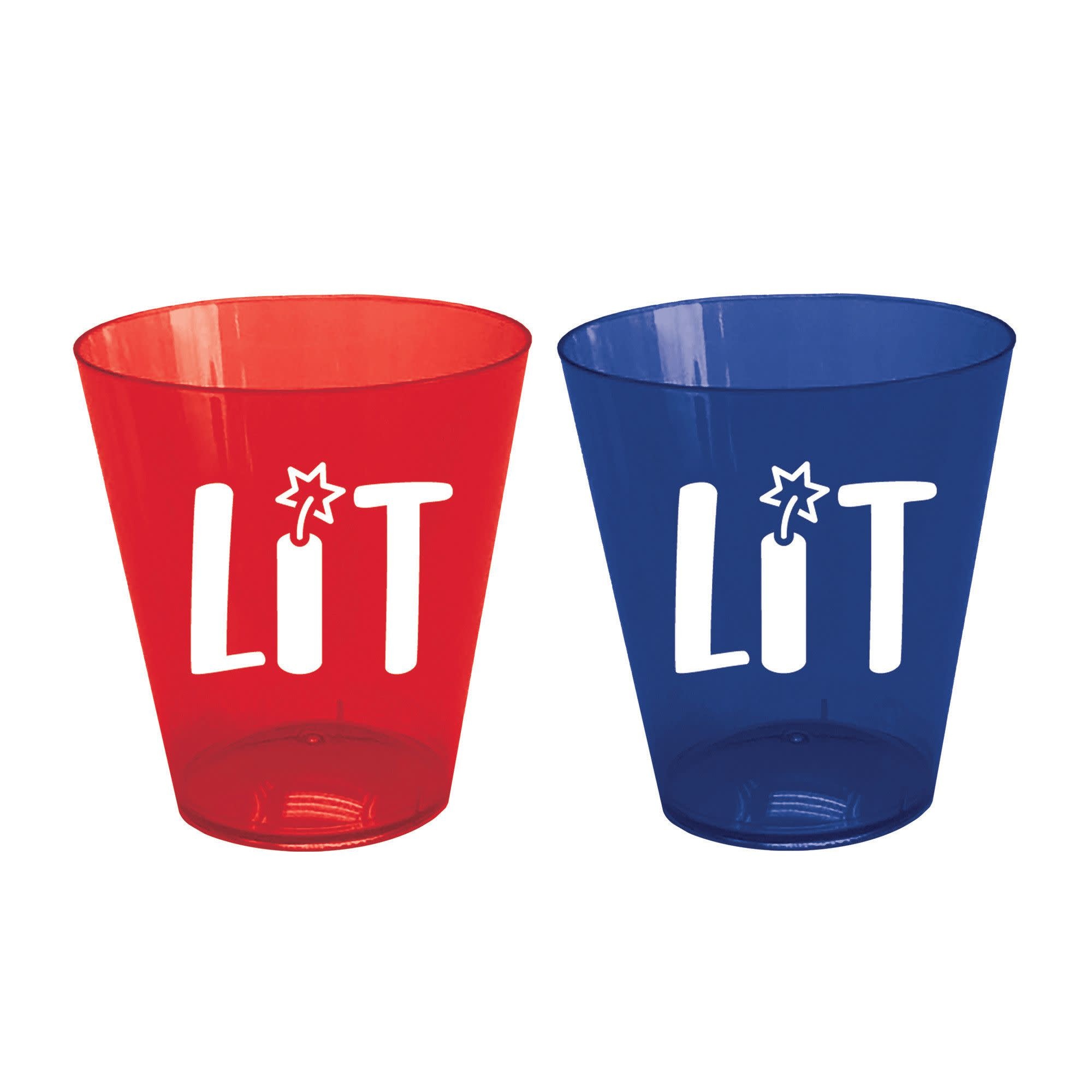 Patriotic Plastic Shot Glasses