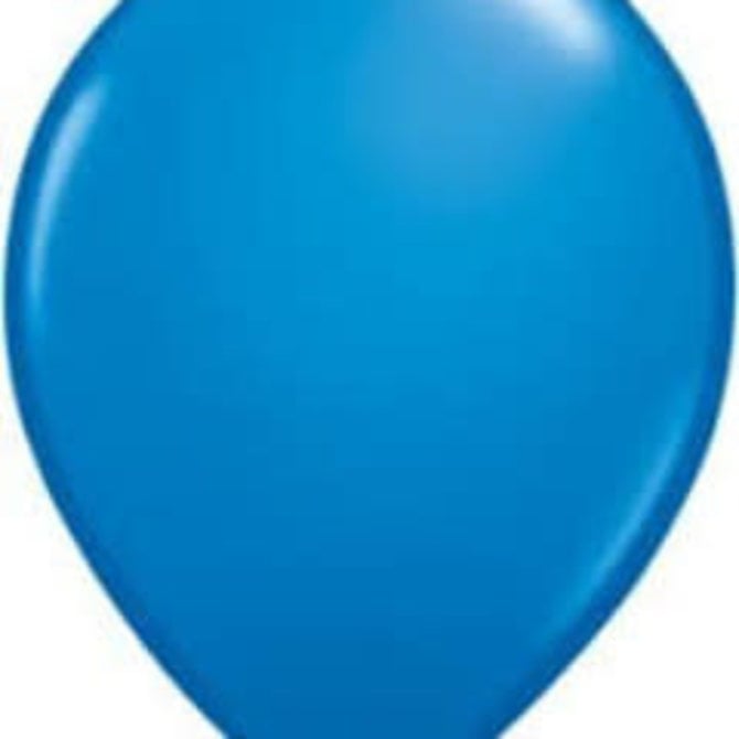 Qualatex Royal Blue  - single latex helium filled Pickup or Local delivery only includes Hi-float
