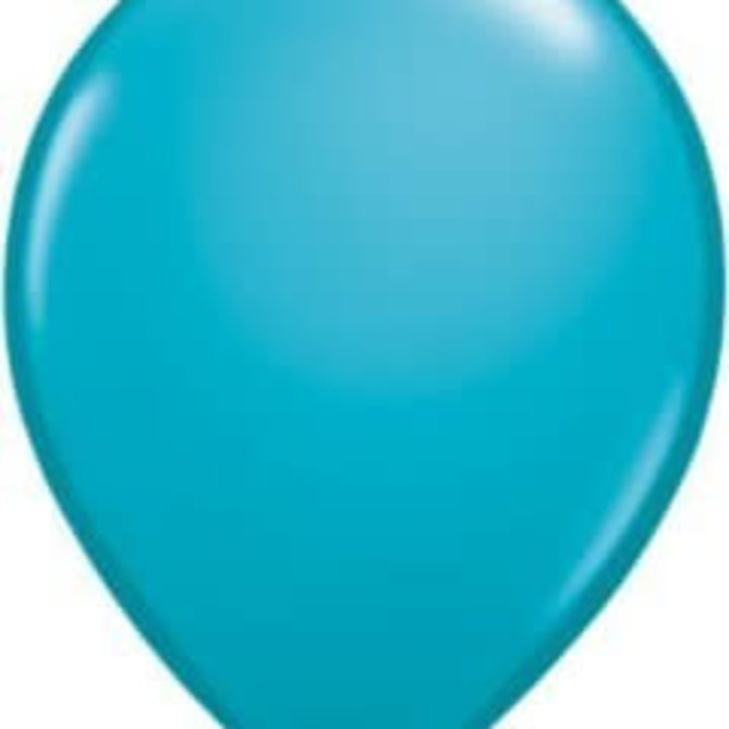Qualatex Teal  - single latex helium filled Pickup or Local delivery only includes Hi-float