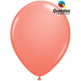 Qualatex Coral - single latex helium filled Pickup or Local delivery only includes Hi-float