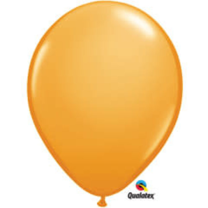 Qualatex Orange - single latex helium filled Pickup or Local delivery only includes Hi-float