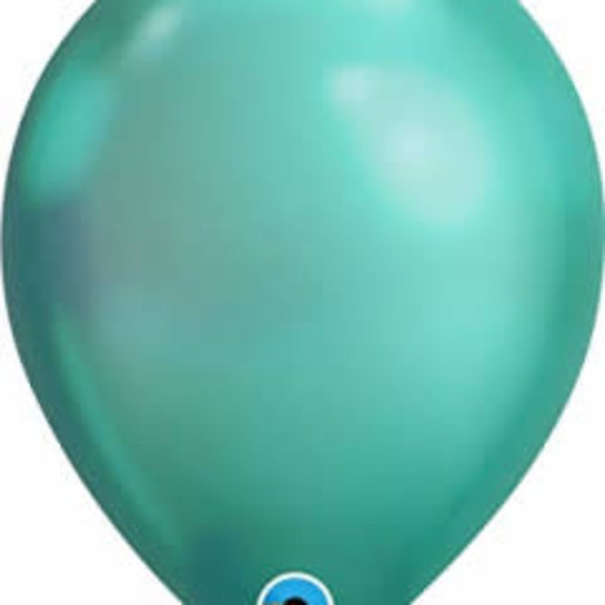 Chrome Green - single latex helium filled Pickup or Local delivery only includes Hi-float