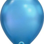 Chrome Blue- single latex helium filled Pickup or Local Delivery only includes Hi-Float