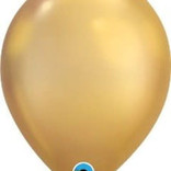 Chrome Gold- single latex helium filled Pickup or Local delivery only includes Hi- Float