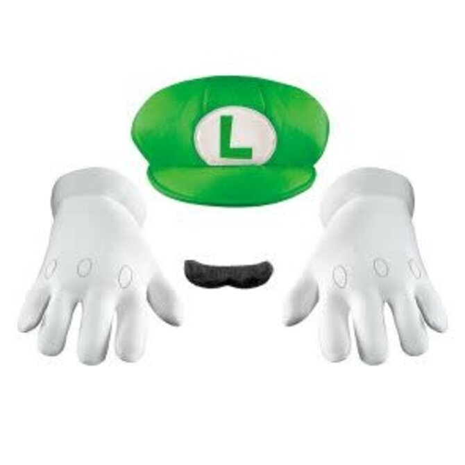 Luigi Adult Accessory Kit -Super Mario