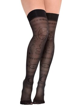 Sheer Celestial Over The Knee Socks