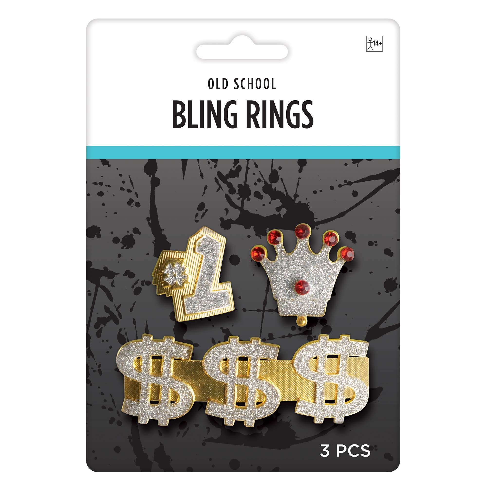 Old School Bling Rings Set 3ct
