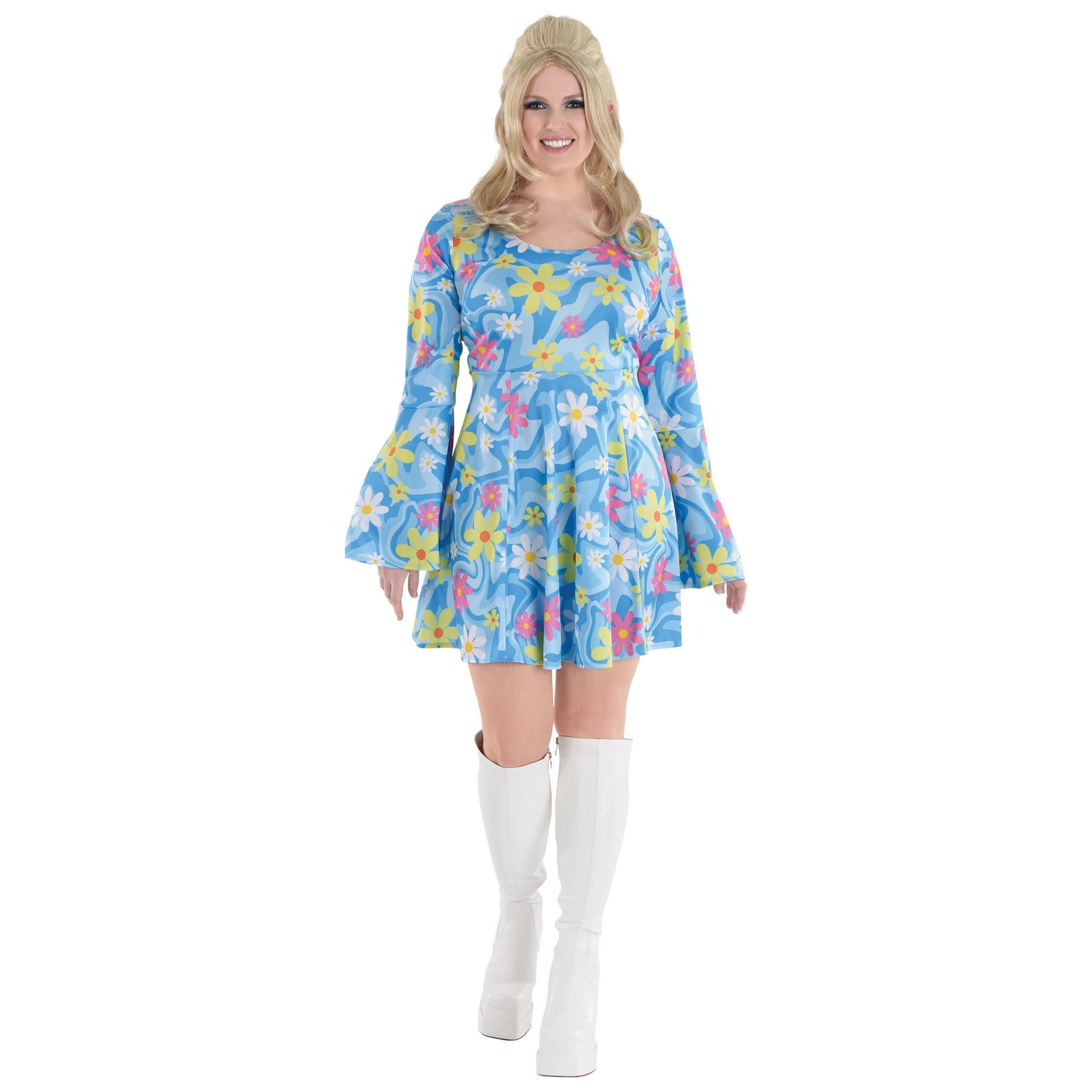 Womens 60's Mini Dress