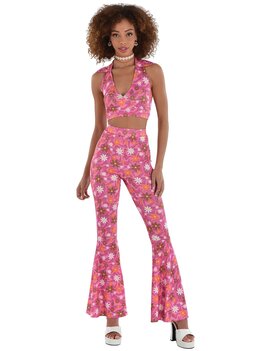 Womens 60's Halter Top & Pant Set