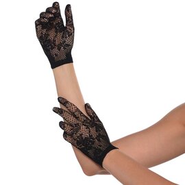 Floral Net Gloves