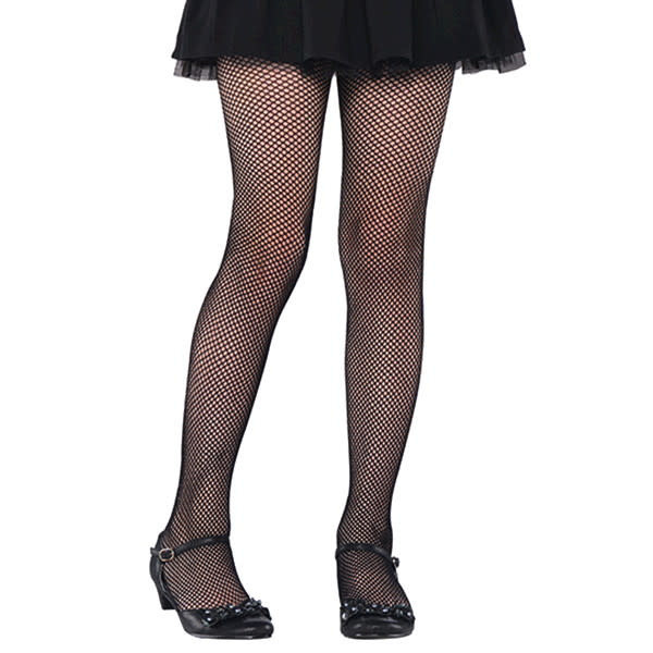 Childrens Black Fishnet Stockings